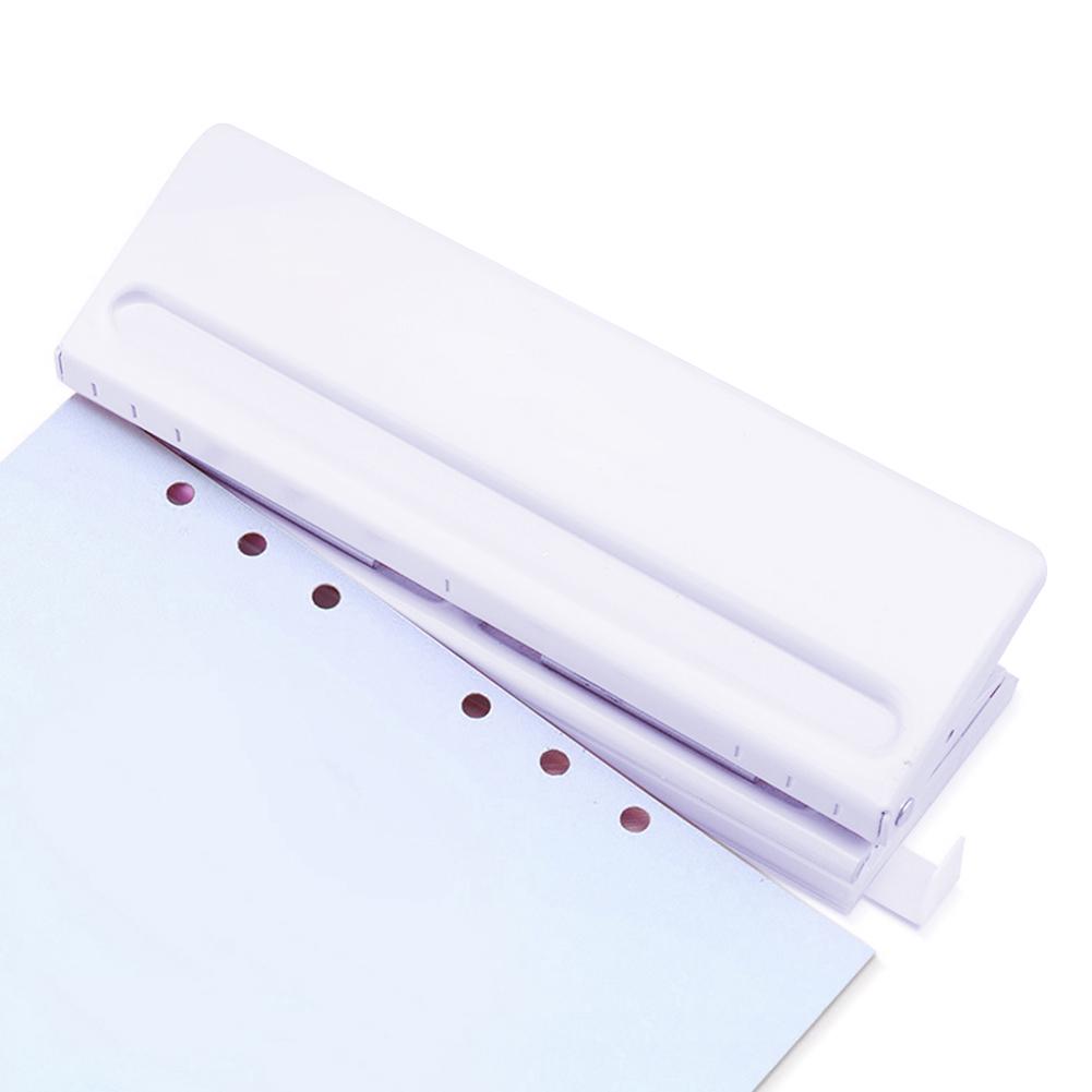 6 Hole Punch Loose-Leaf Puncher Paper Adjustable Stapler