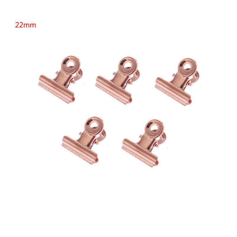 5 Pcs Bulldog Letter Grip Clips Stainless Steel Paper File Binder Clip Clamps Stationary