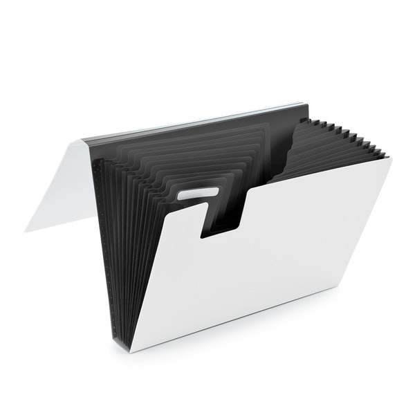 Dark Gray Accordion File