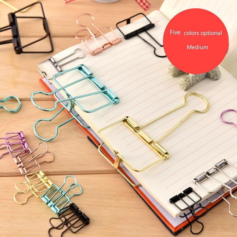 Medium Storage Color Hollow Long Tail Clip Bills Manual Letter Dovetail Clip 5 Color Optional