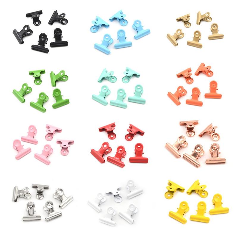 Cute Metal Binder Clips Folder Notes Letter Paper Clip Clamp 5pcs/lot