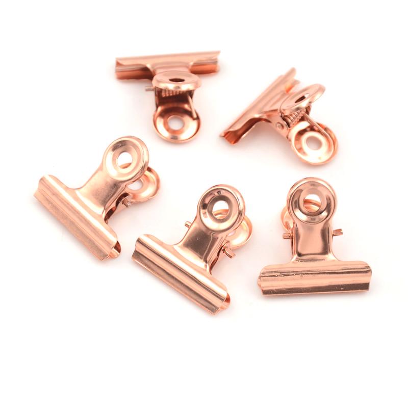 Cute Metal Binder Clips Folder Notes Letter Paper Clip Clamp 5pcs/lot