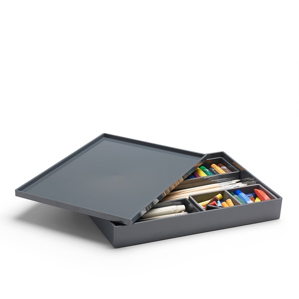 Dark Gray Large Slim Tray