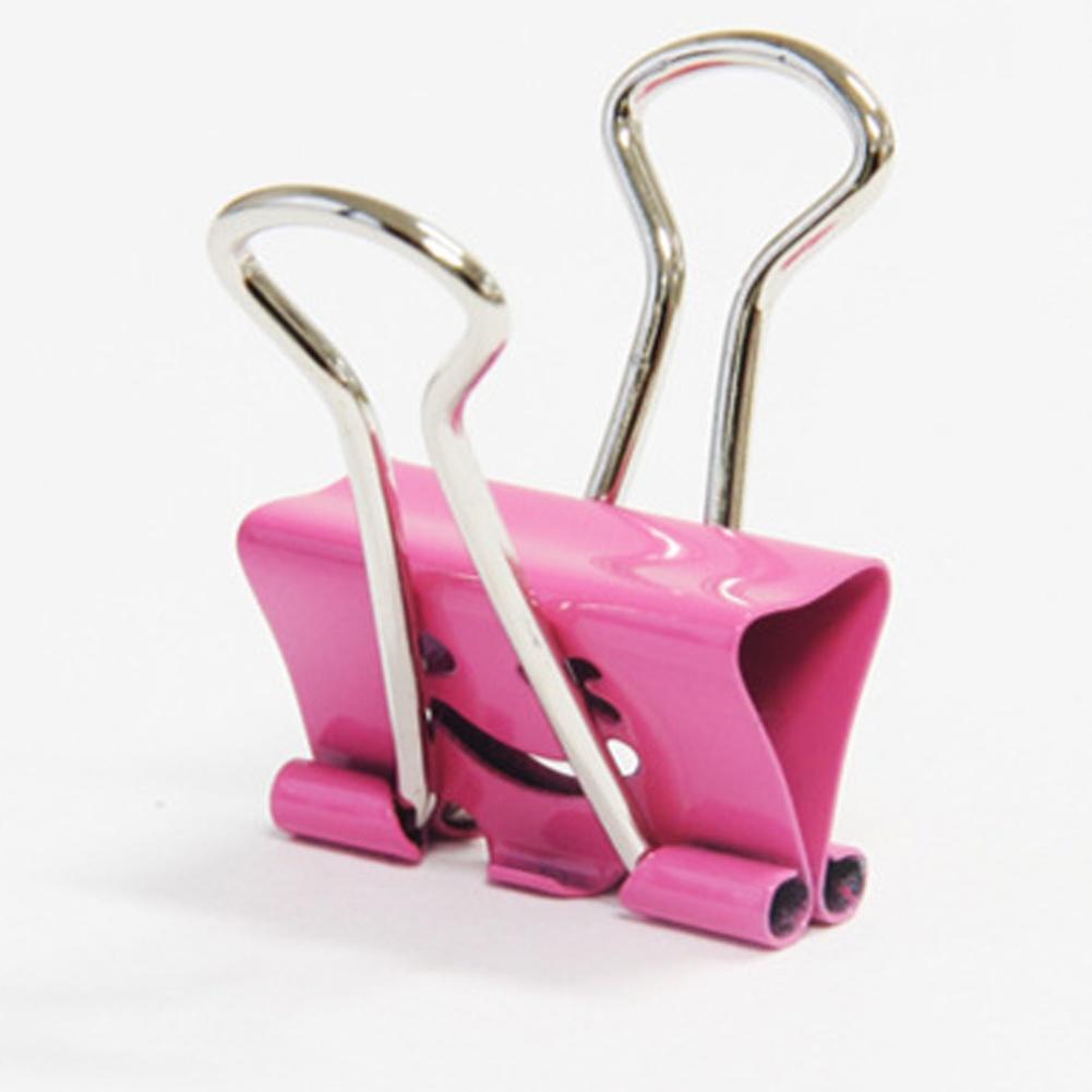 19mm Smile Metal Binder Clips For Office School File Paper Organizer