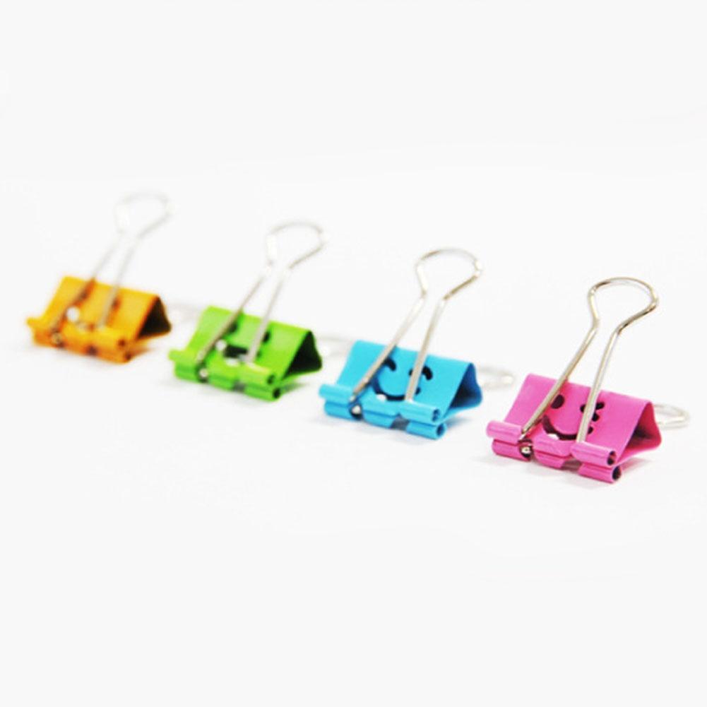 19mm Smile Metal Binder Clips For Office School File Paper Organizer