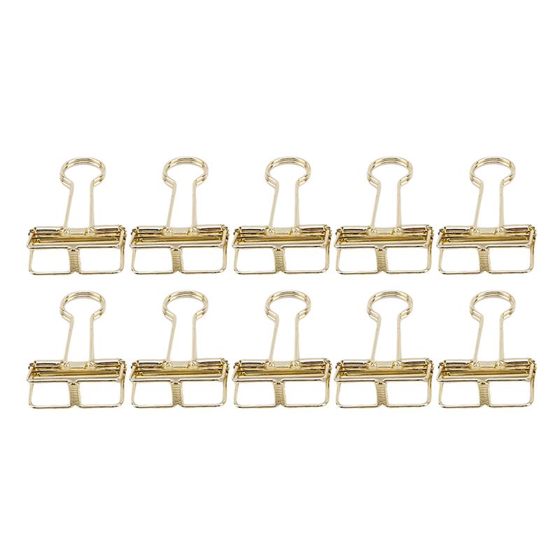 Binder Clip for Office School Paper Organizer Stationery Supply Decorative Metal Clips