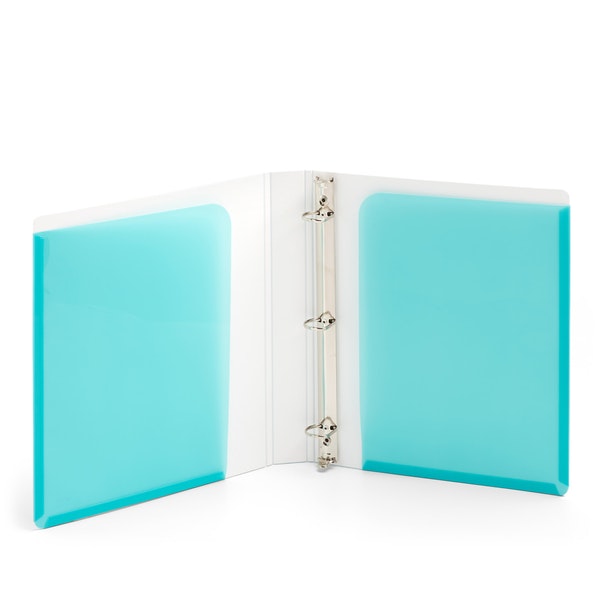 Aqua 1" Pocket Binder