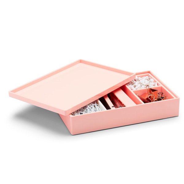 Blush Medium Accessory Tray