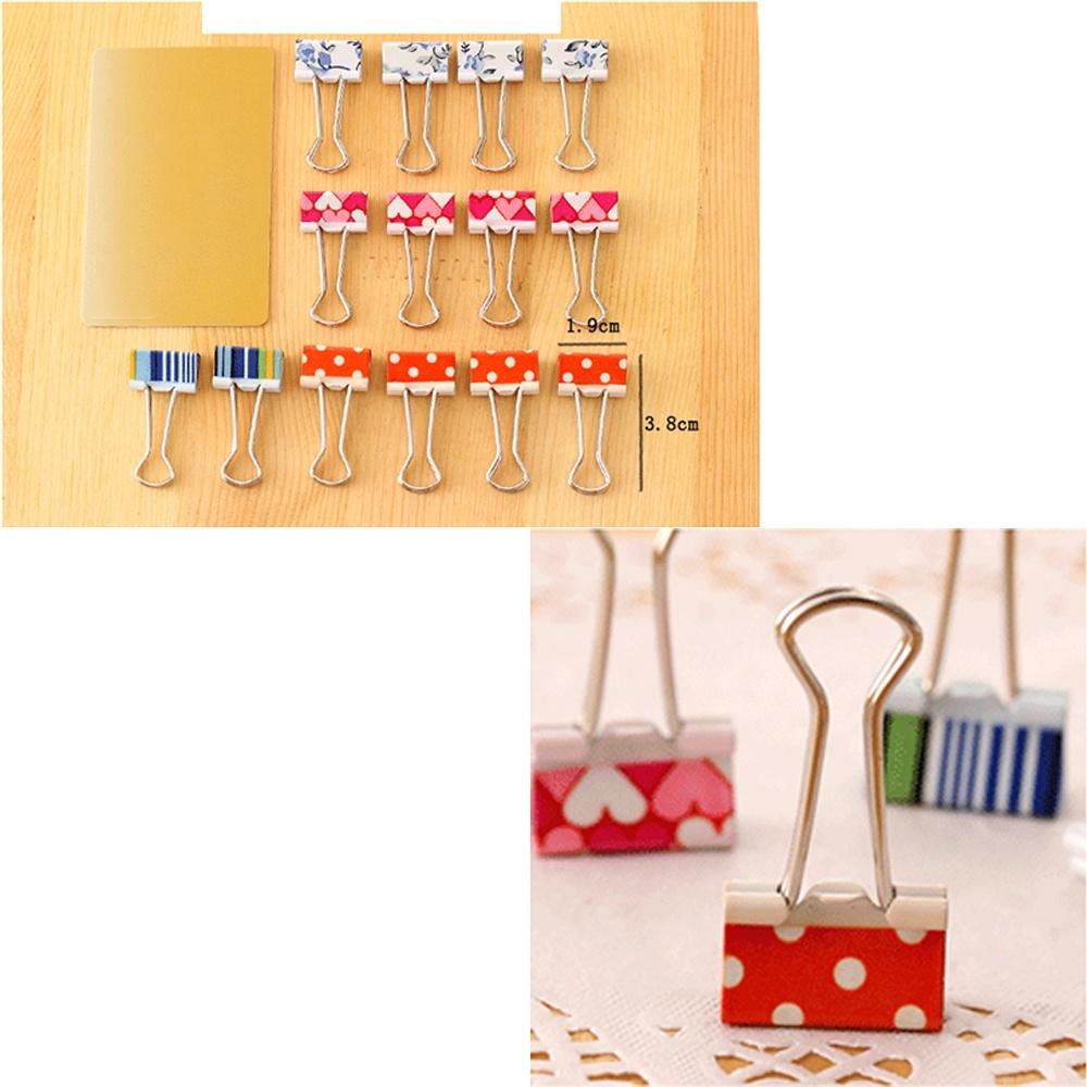 5Pcs Cute Color Long Tail Clip Printing Long Tail Clip Metal Paper Clip